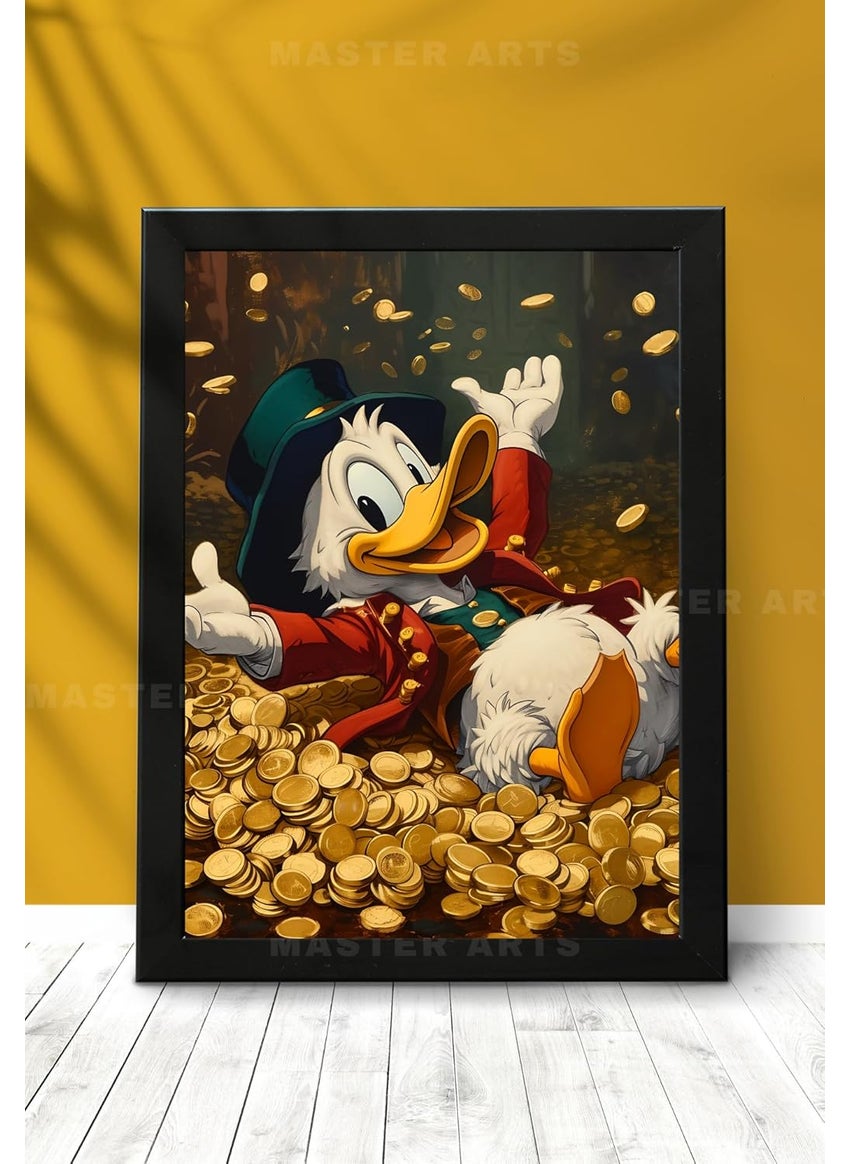 Master Flame Master Flame Anime Motivation Themed Aesthetic Wall Art Poster for Living Room Home Wall Decor Rich Mickey Donald Duck Dollar Money A3 UNFRAMED MICKEYMOTIVATION4  - Image 4