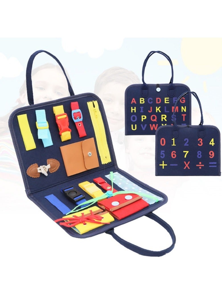 Sensory Toddler Busy Activity Board 