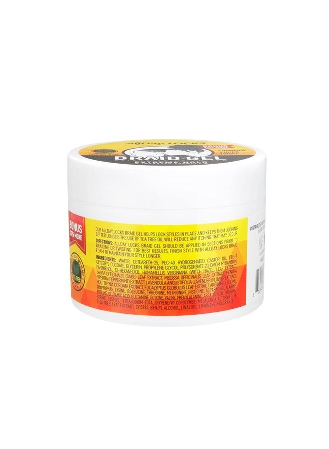 AllDay Locks Braid Gel | Extreme Hold, Smooths & Tames Frizz | No Flaking or Drying | High Shine, Long Lasting for Braids, Locks, Twists, Cornrows | 5 oz - Image 2