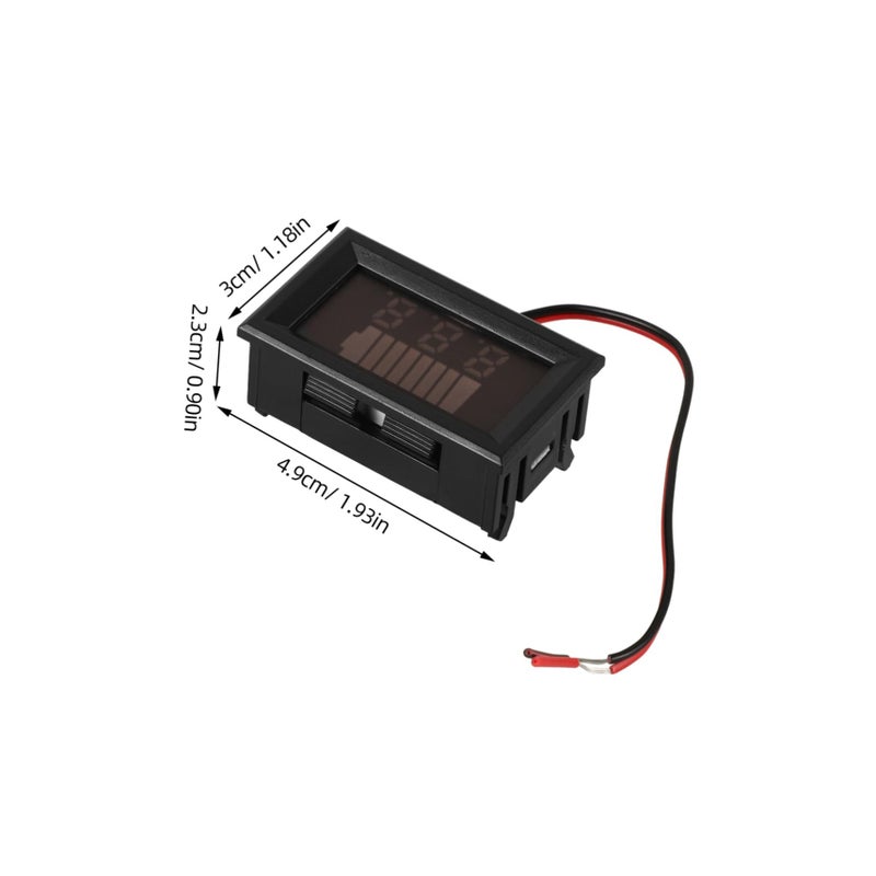 2pcs Battery Capacity Voltage Tester Digital Display Easy Install Monitoring Tool - Image 3