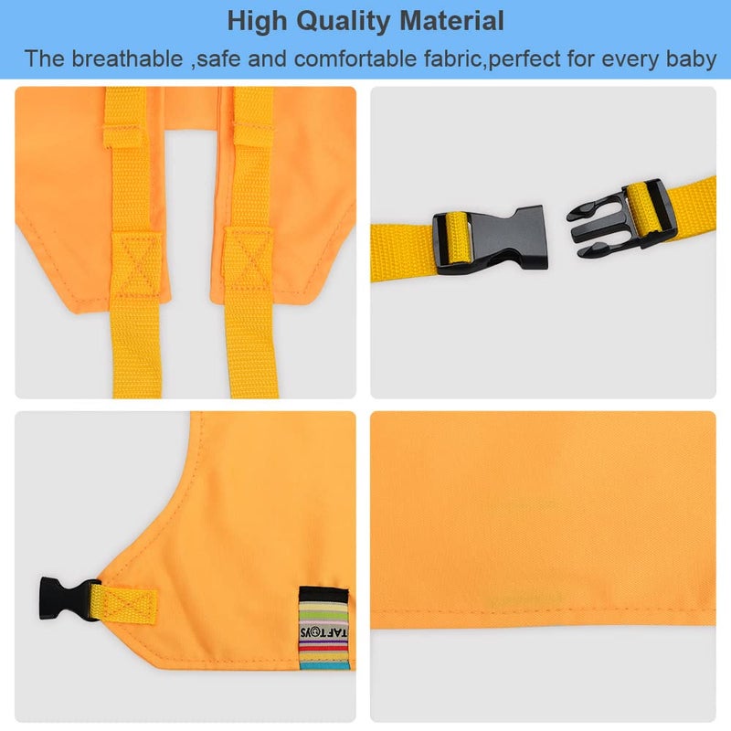 Lychee Harness Seat for High Chair Baby Feeding Safety Seat with Strap, Toddler Booster Harness Belt Portable Dining Seat Strap for Travel Home Restaurant Shopping (Yellow) - Image 4