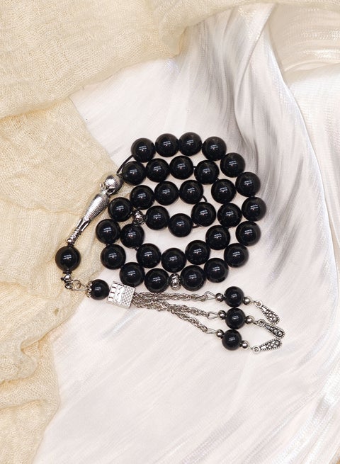 10mm 33-piece glass prayer beads with a skylight, handcrafted