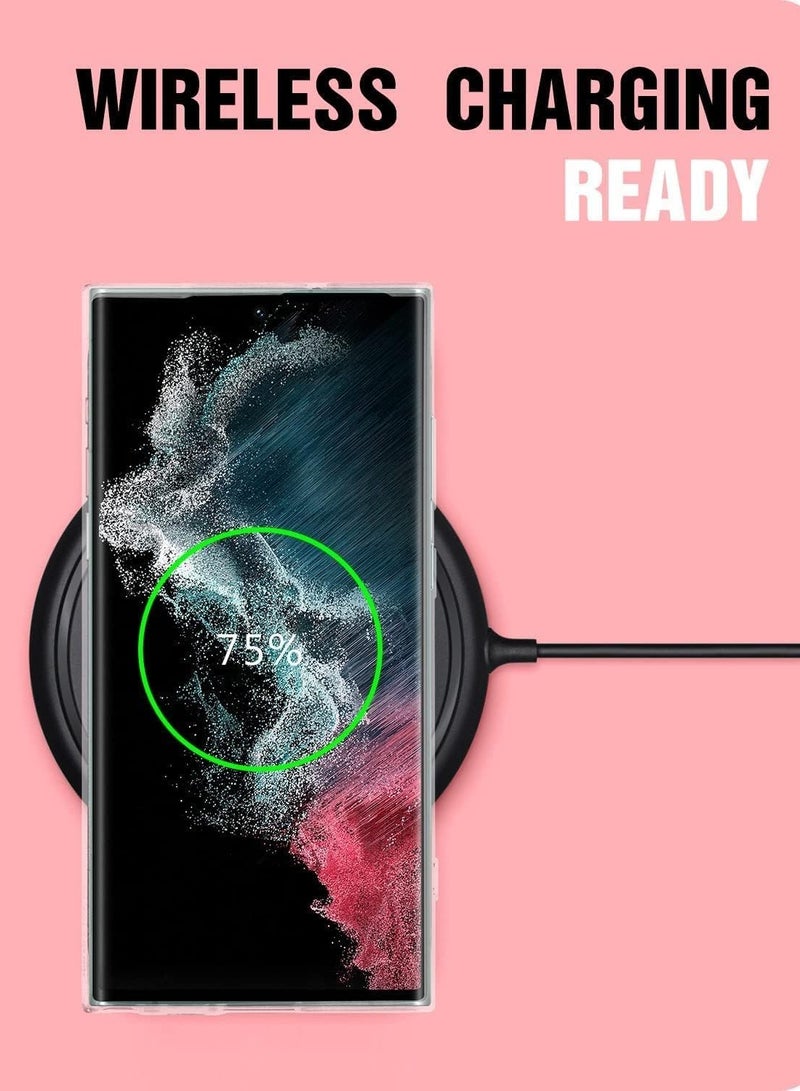 BORTONY Samsung Galaxy S24 Ultra Case Crystal Clear Soft Flexible TPU Shockproof Transparent Phone Case for Samsung Galaxy S24 Ultra 6.8 inch - Image 4