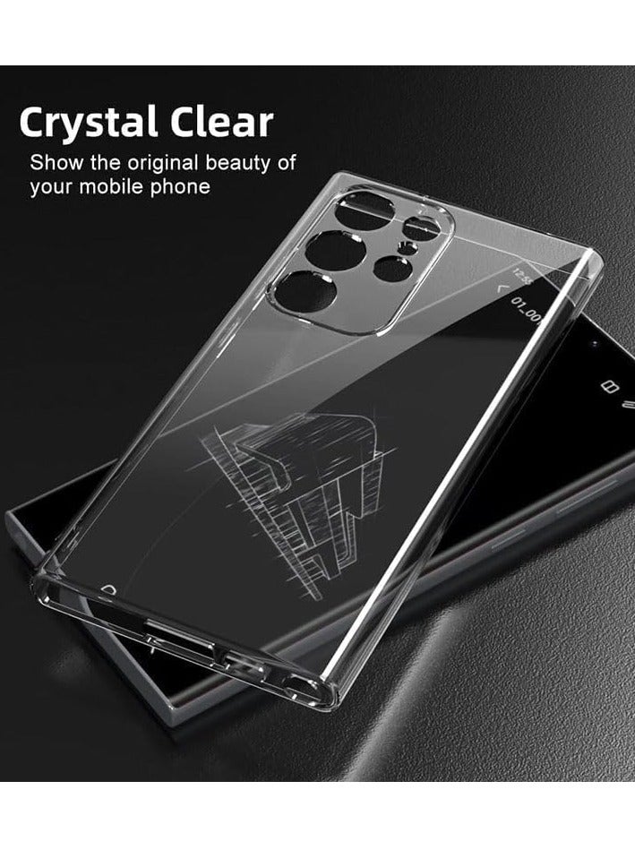 BORTONY Samsung Galaxy S24 Ultra Case Crystal Clear Soft Flexible TPU Shockproof Transparent Phone Case for Samsung Galaxy S24 Ultra 6.8 inch - Image 5