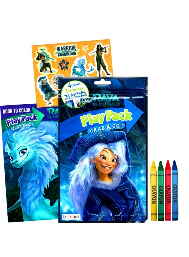 Bendon Disney Raya and The Last Dragon Coloring Books Set with Imagine Ink Coloring Book, Play Pack, Stickers, and More - Image 5