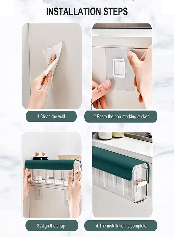 Flerific Acrylic 6 Cells Underwear Box Wall Mounted Underwear Organizer Divided Dresser Organizer Clear Window Socks For Dorm - Image 3