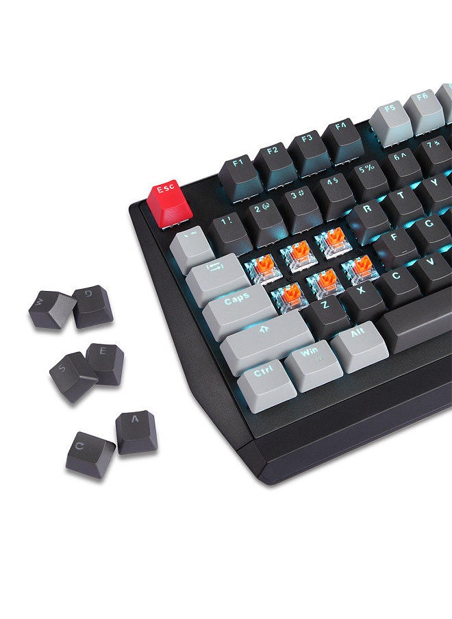 Motospeed - CK74 104 Keys Wired Gaming Keyboard Monochrome Optical Axis Mechanical Keyboard Support N-key Rollover - Image 1