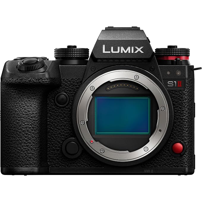 rayihni LUMIX S1II 6K Digital Camera, Mirrorless Full Frame, Hybrid Shooting with 24.1MP, 5.1K 60p Open Gate Video, 15 Stops Dynamic Range, Prores RAW HQ Internal Recording, L-Mount - DC-S1M2, Black - Image 1