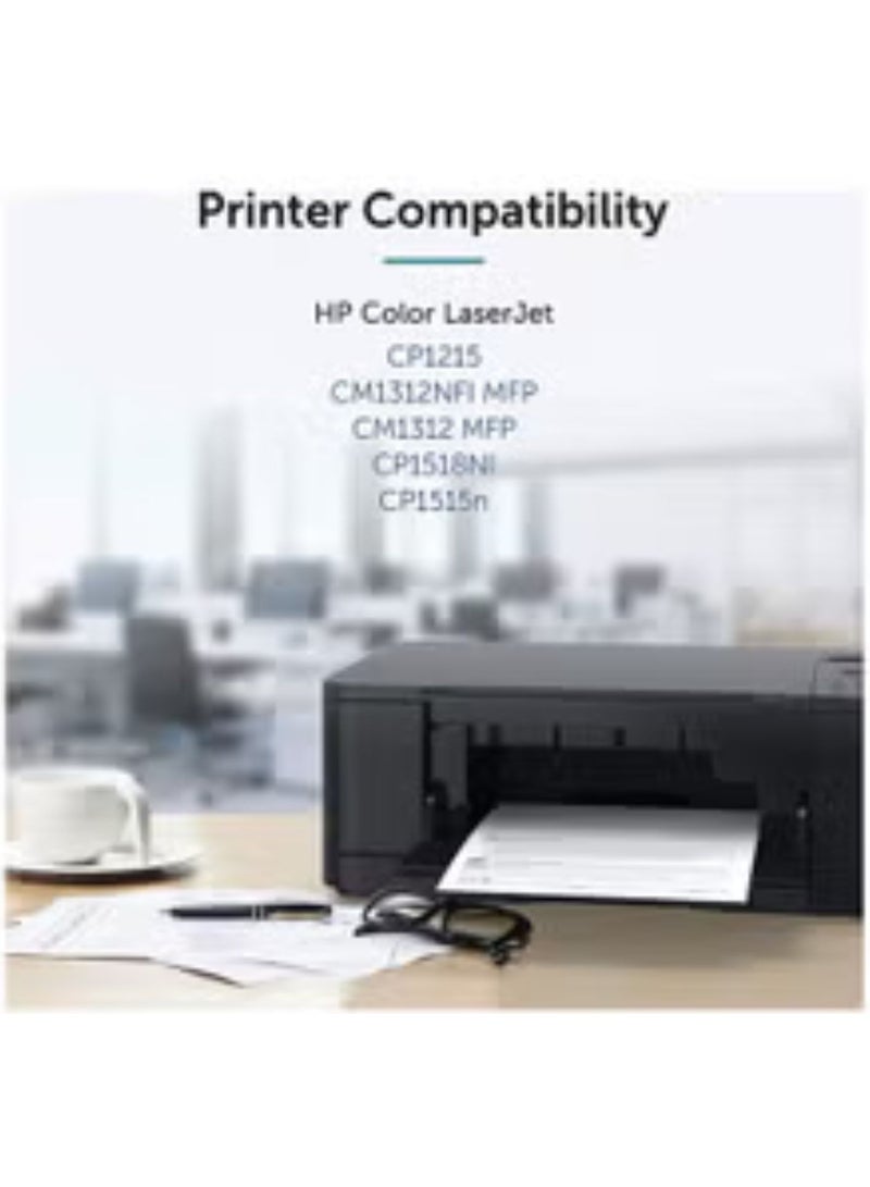 Office Maker CB540A/CB541A/CB542A/CB543A (4 Piece Compatible Toner Set Laserjet Multicolour) - Image 2