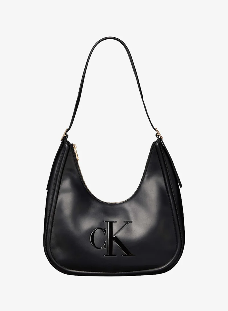 Calvin Klein Contrast Monogram Hobo Bag