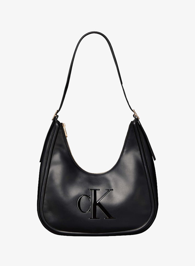 CALVIN KLEIN Contrast Monogram Hobo Bag - Image 1