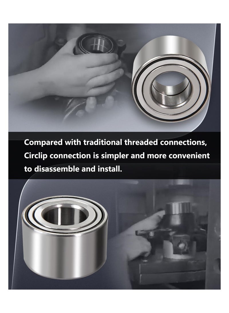 Front Heavy Duty Wheel Bearing Kit for Honda Rancher 420 Rubicon 500 520 2014-2024 Foreman 500 520 2014-2024 Replace 91051-HR3-A21 90651-HR3-A20