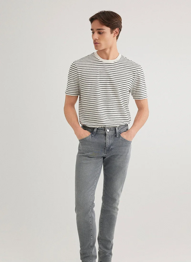 MAVI Striped Ecru T-shirt