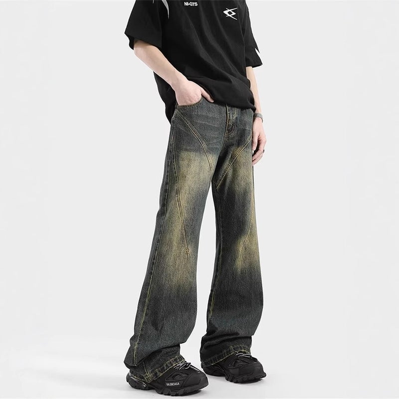Unisex Classic Denim Jeans Loose Fit Daily Outdoor Wear - Image 3