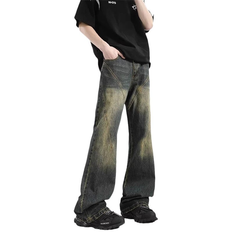 Unisex Classic Denim Jeans Loose Fit Daily Outdoor Wear - Image 5