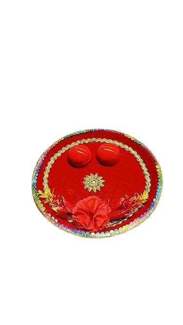 Shree Jagdish Industries Engagement Ring Tray Ring Plate Ring Platter Decorative Plate for Ring Ceremony  - Image 3