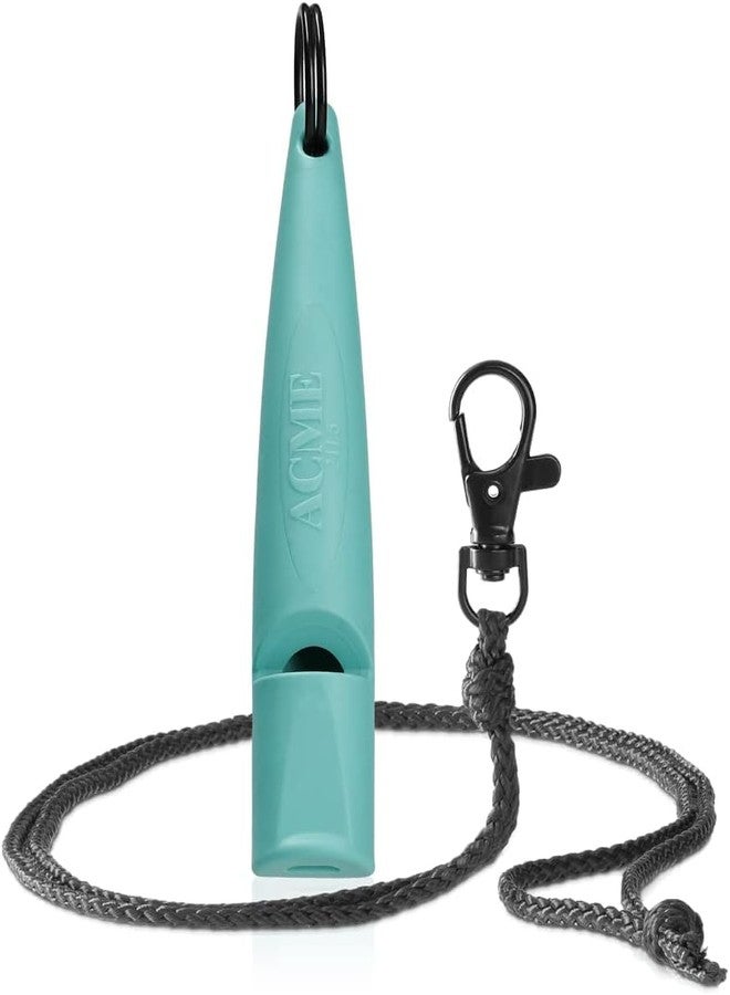 ACME Alpha 210.5 Professional Dog Training Whistle with Lanyard. Enhanced Ergonomic Grip. BPA-Free Plastic. 110 dBA. Standardized Frequency for Smaller Dogs. (Turquoise/Black) - Image 1