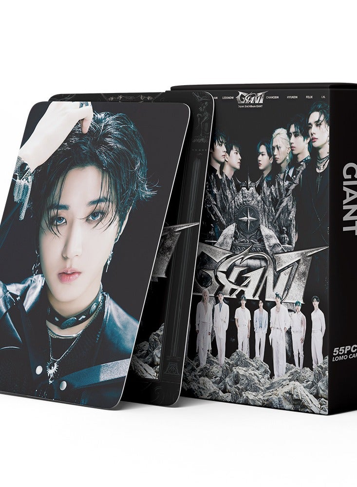 NIBEMINENT 55 Pcs Kpop Stray Kids GIANT Lomo Cards Card For Fans Collection Gifts - Image 2