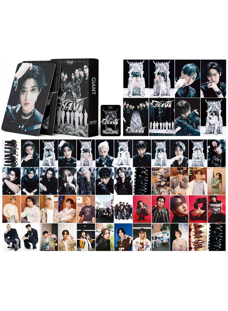 NIBEMINENT 55 Pcs Kpop Stray Kids GIANT Lomo Cards Card For Fans Collection Gifts - Image 1