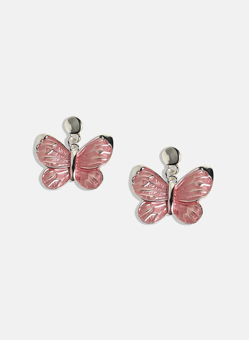 SOHI Pastel Butterfly Artificial Jewellery Set
