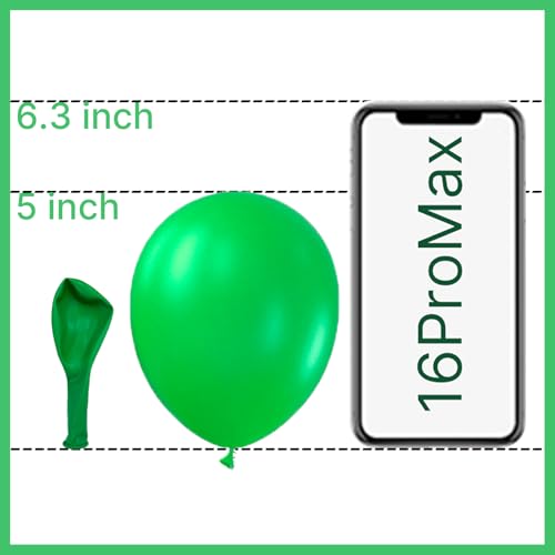 PartyWoo Green Balloons 50pcs 5 Inch Green Latex Helium Balloons for Birthday Baby Shower Graduation Engagement Wedding Dinosaur Jungle Golf Football Baseball Theme Party Decorations GreenY24 - Image 5