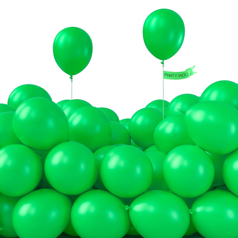 PartyWoo Green Balloons 50pcs 5 Inch Green Latex Helium Balloons for Birthday Baby Shower Graduation Engagement Wedding Dinosaur Jungle Golf Football Baseball Theme Party Decorations GreenY24 - Image 3