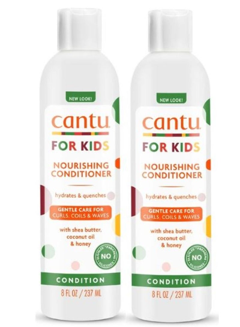 كانتو بلسم كانتو كير للأطفال المغذي الخالي من الكبريتات مع زبدة الشيا 237 مل، قطعتين - Image 1