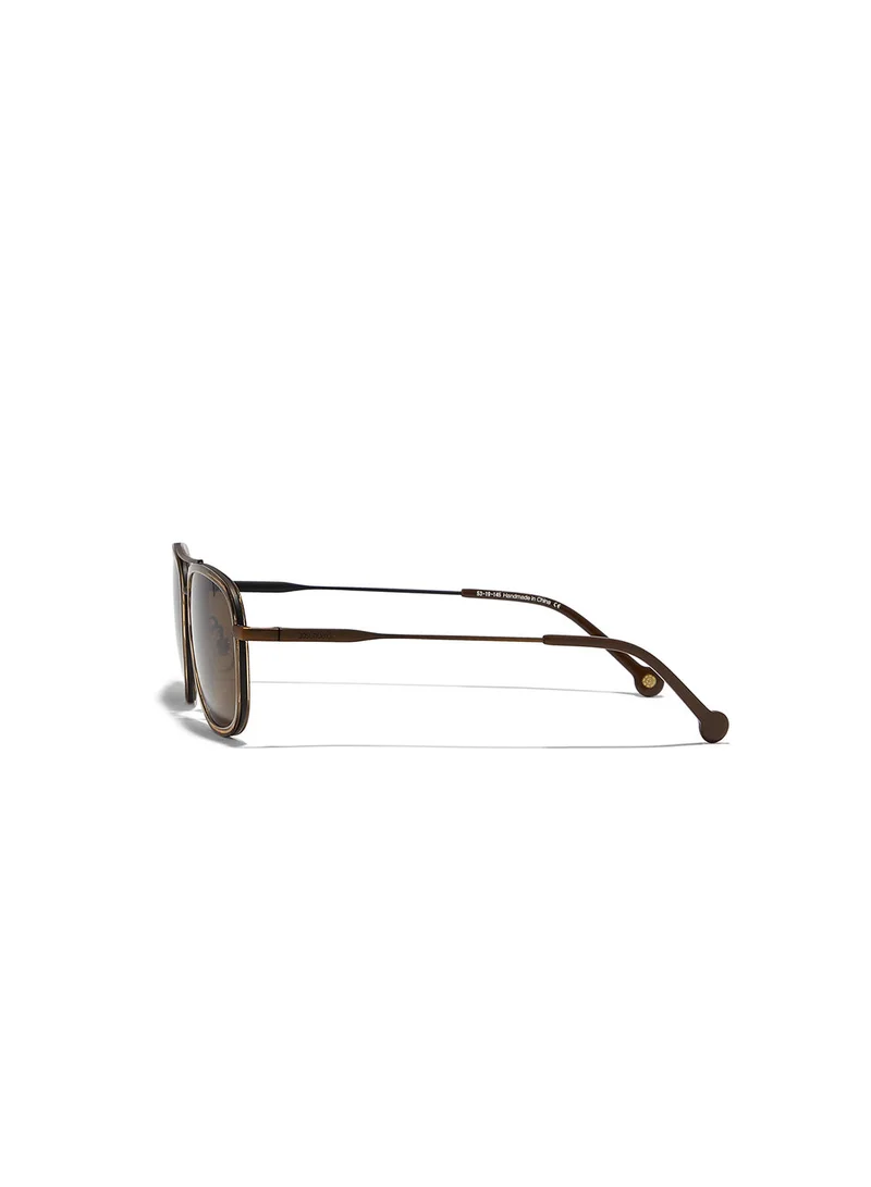 30Sundays Nostalgia,Men Sunglasses, Rectangle Sunglasses, UV Protection: UV400 (Brown,Brown)