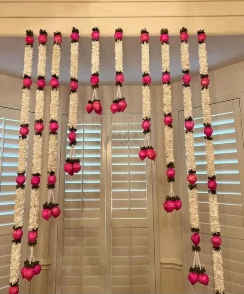 SELLPLUS Sellplus Paper Gajra with Kamlkali Bandhanwar for Decoration Festival Decoration Office Decoration Wedding Decor Enhance Your Space - Image 1