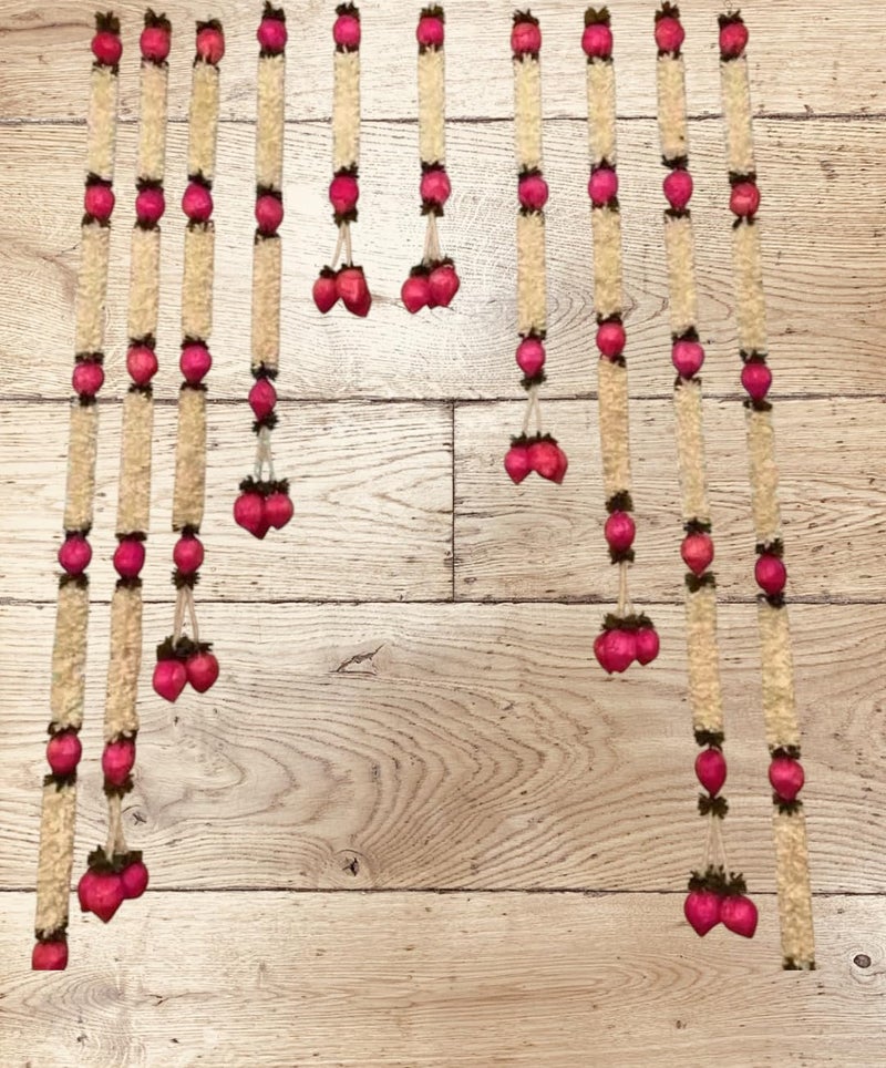 SELLPLUS Sellplus Paper Gajra with Kamlkali Bandhanwar for Decoration Festival Decoration Office Decoration Wedding Decor Enhance Your Space - Image 3