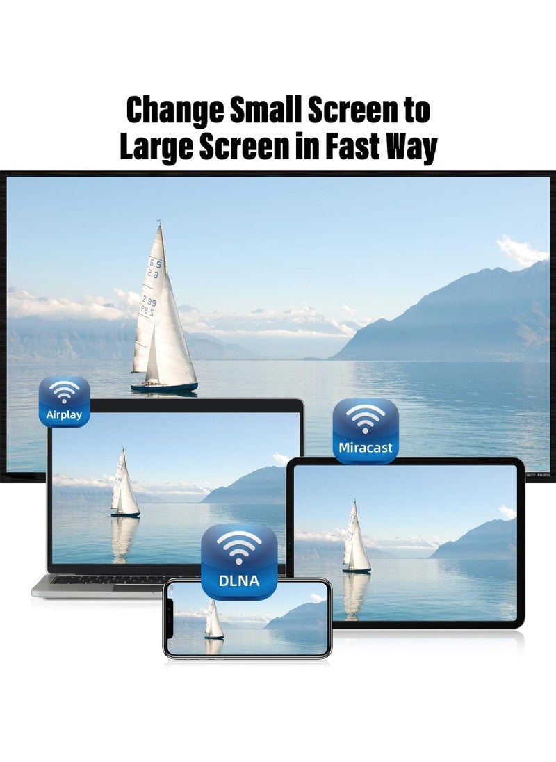 Generic - HDTV Wireless Display Adapter WiFi 1080P Mobile Screen Mirroring Receiver Dongle to TV/Projector Receiver Support Android Mac iOS Windows - Image 1