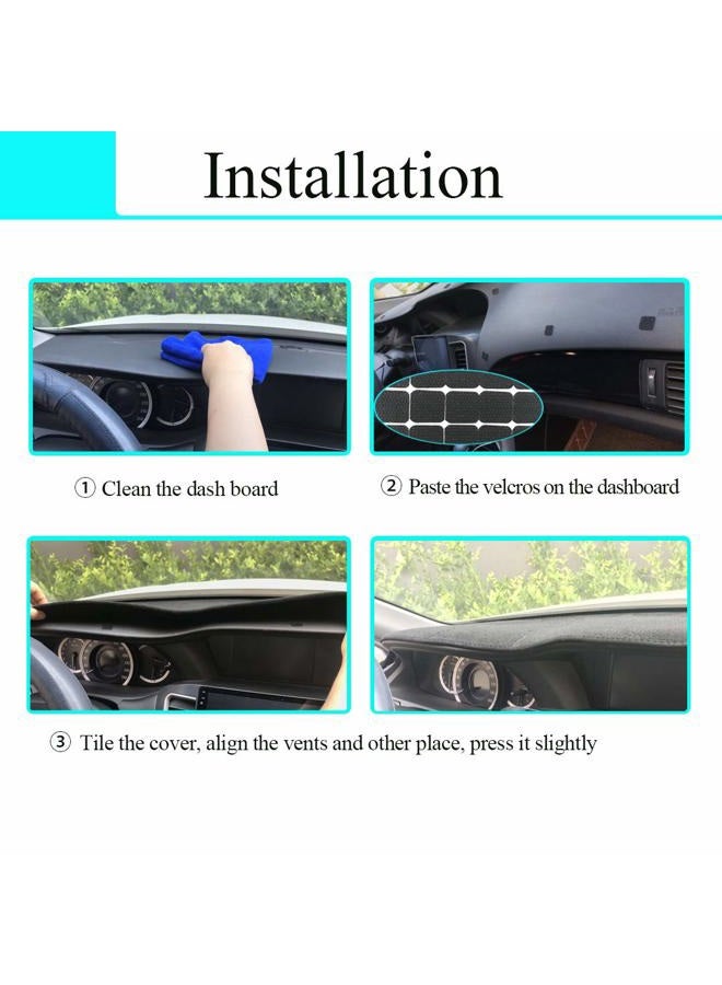 Yiz Dashboard Cover Dash Cover Mat Custom Fit for Dodge Ram 1500 2002-2005,2500/3500 2003-2005 (Ram 02-05, Gray) Y22 - Image 5