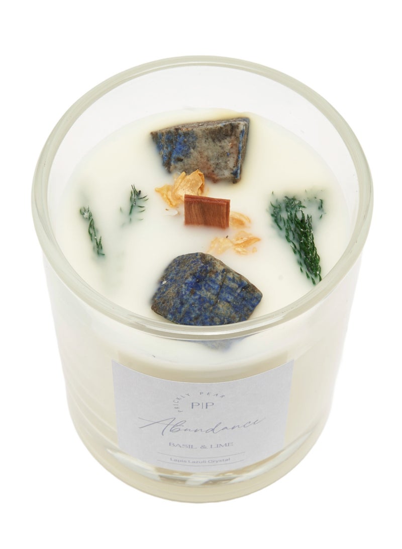 Prickly Pear Lapis Lazuli Crystal 'Abundance' Candle, 200g  - Image 3
