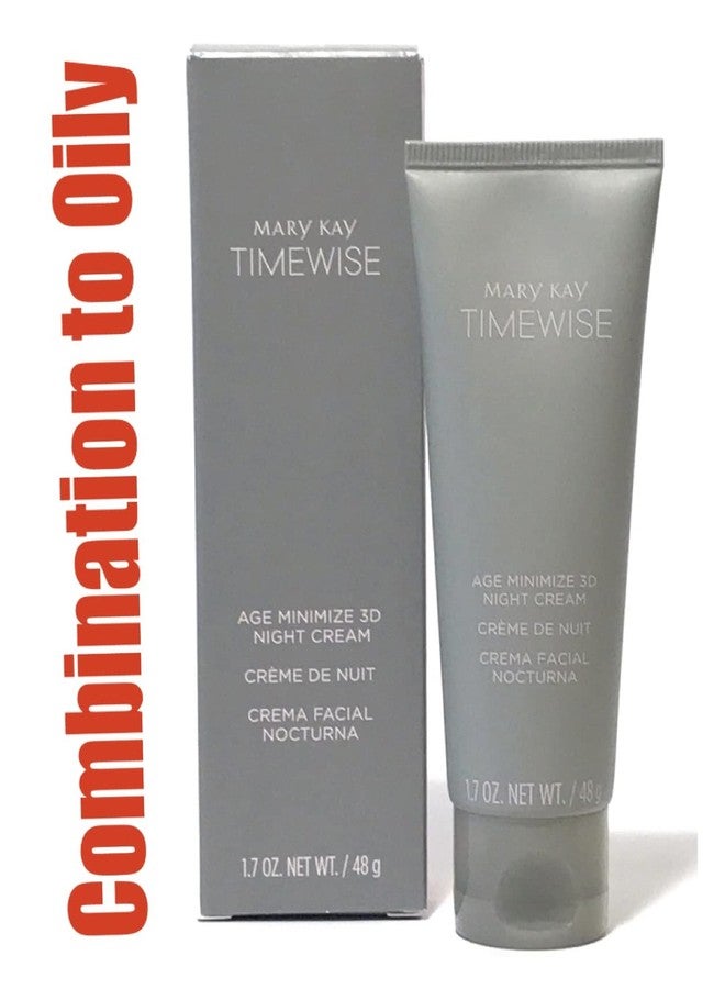 MK Mary Kay Timewise Age Minimize 3D Night Cream Combination to Oily Skin (1.7 oz) (089007) - Image 1