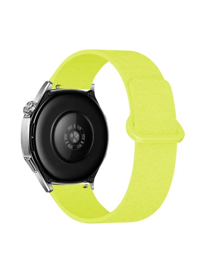 Magnetic Silicone Watch Strap 18mm 5 Fluorescent Green For GT Active Lite - Image 3