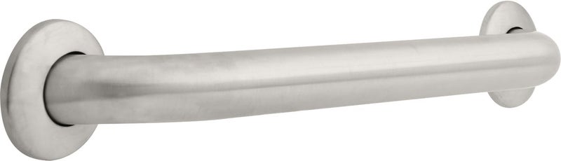 Franklin Brass 1Pack 18 ADA Grab Bar Concealed Screw Bathtub Handle Safety Grip in Stainless Steel 112 diameter Wall Mount Shower Assist Handicap 5618