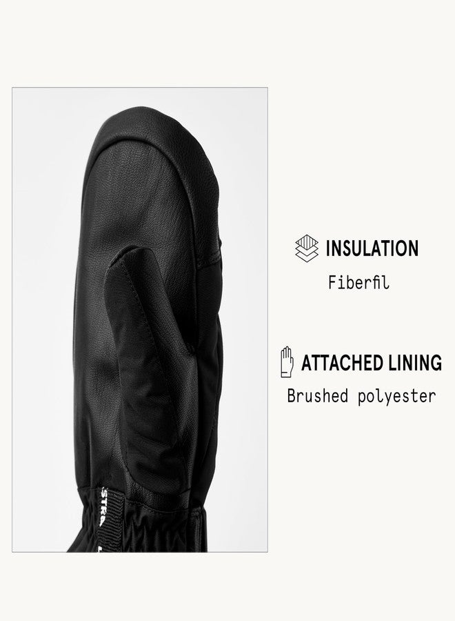 Hestra Skare CZone Junior Mitt (Youth 4-13yrs) I Waterproof Mitten for Skiing & Playing in The Snow - Black - 4 - Image 4
