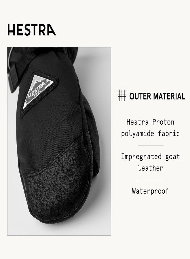 Hestra Skare CZone Junior Mitt (Youth 4-13yrs) I Waterproof Mitten for Skiing & Playing in The Snow - Black - 4 - Image 2