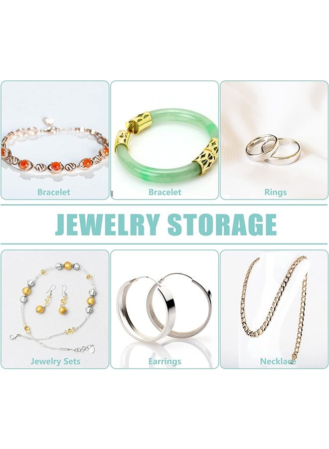 MXN 60 Pcs Thick Clear PVC Jewelry Bags with Zipper - 3 Size Mini Self Sealing Zip Bags Jewelry Rings Earrings Packing Storage Pouch - Image 5