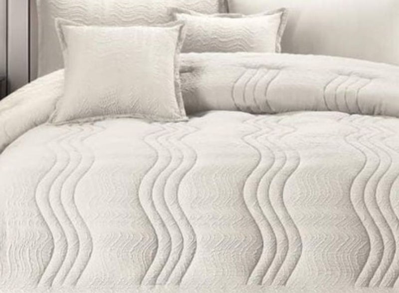 Classic | Plain striped Twin bedding set 8 pieces 250*230 cm - Image 3