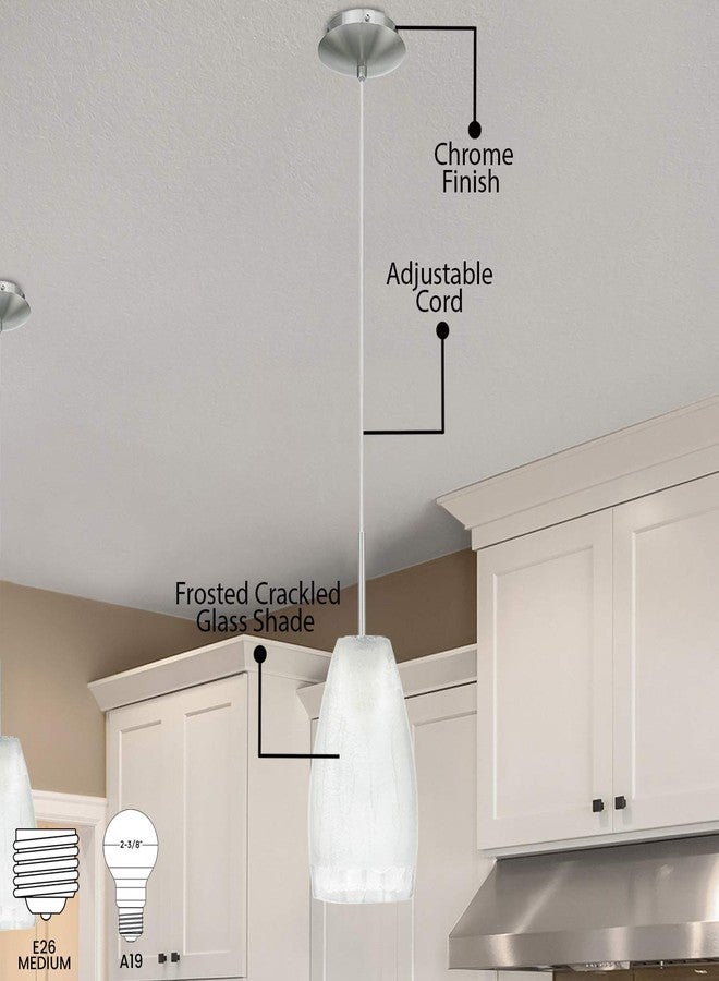 EGLO 20599A Crash Ceiling Pendant, 14-Inch, Matte Nickel - Image 3