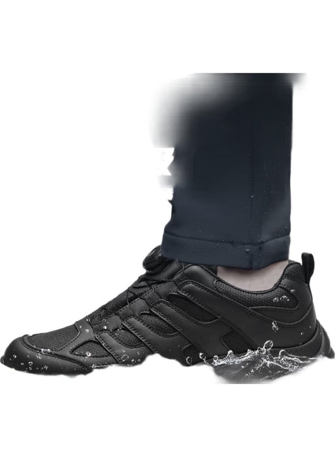 Strongman Outdoor Waterproof Sports Casual Men'S Shoes 3515 Lace-Free Running Training Shoes Jda382A Black Size 44 - Image 1