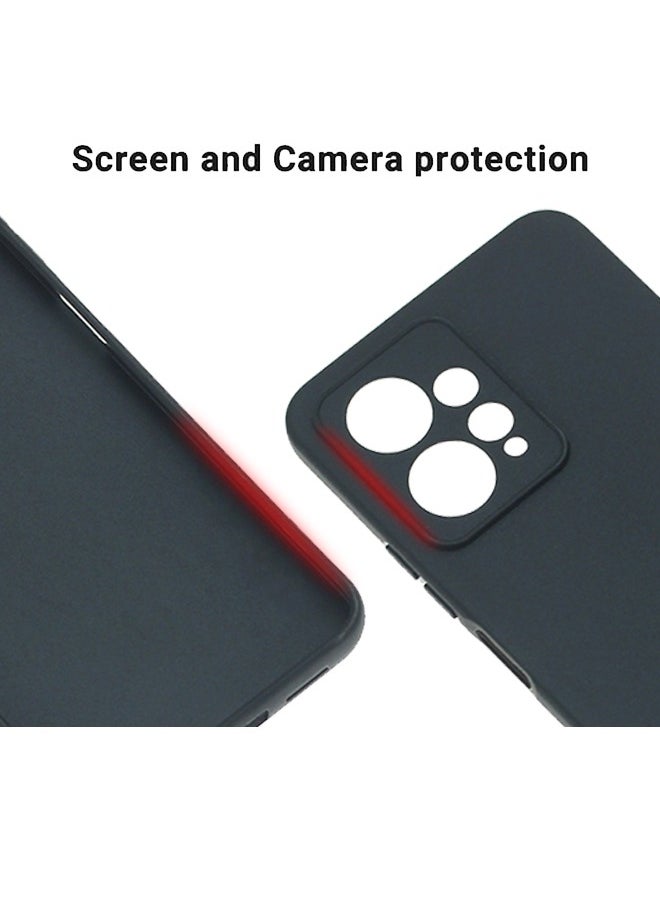 SNBFA Soft Silicone Case for Xiaomi Redmi Note 12 4G, Comfortable Touch TPU Protective Cover Smooth Camera Protection Anti-drop Anti-scratch Back cover Mobile Phone accessories Protector  - Image 3