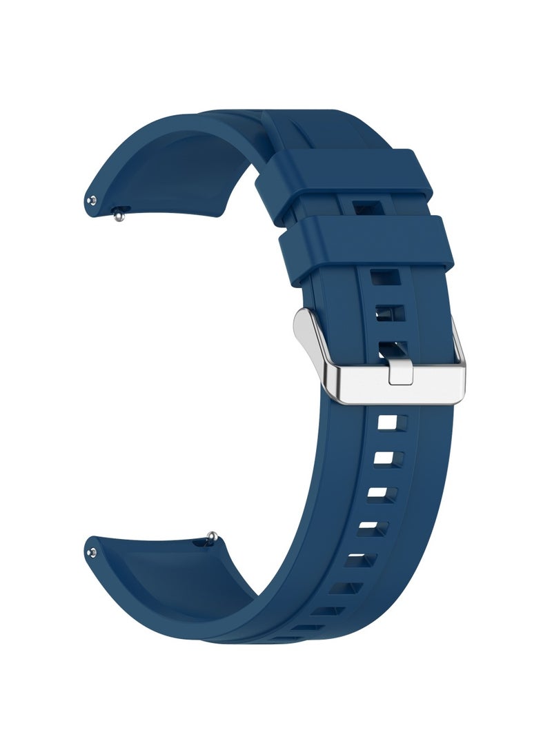 22MM Straps Compatible with Huawei Watch GT5(46MM)/GT4(46MM)/GT3(46MM)/GT3 Pro(46MM)/GT2(46MM)/GT2e(46MM)/GT/GT Runner,Huawei Watch 4/4 Pro/3/3 Pro,Honor Watch 4 Pro/GS3/Magic Watch 2,Soft Silicone Band for Men, Women,Blue - Image 3