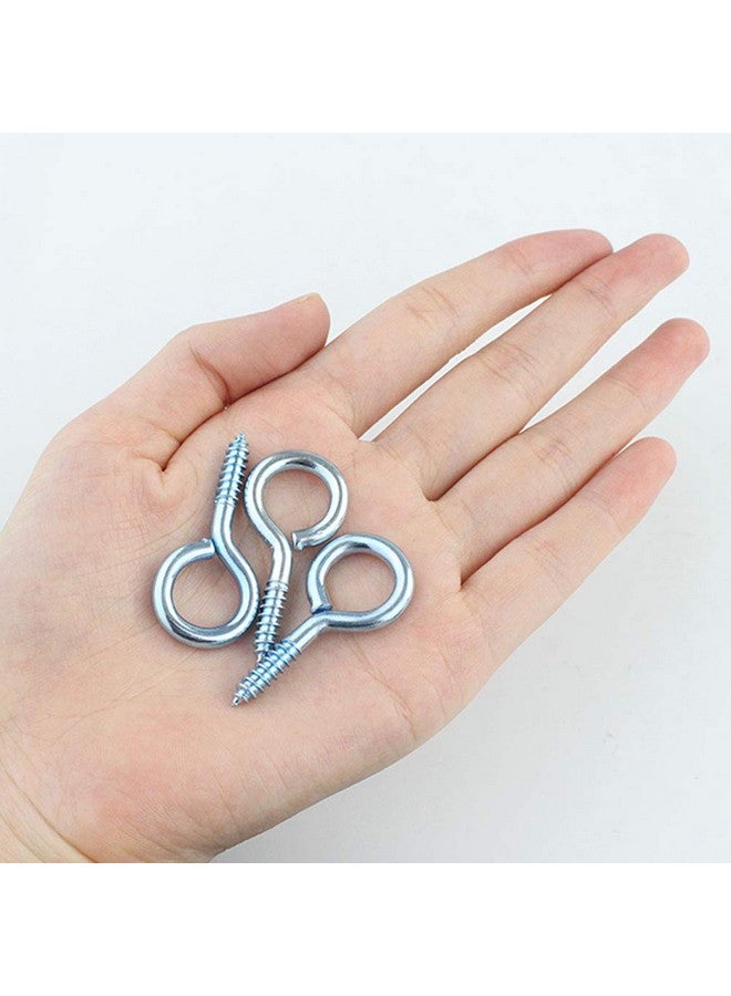 ووب مجموعة من 50 قطعة من براغي العين من Wobe مقاس 1-5/8 بوصة، خطافات براغي على شكل عين، خطافات تعليق ذاتية اللولبة، حلقة مسمار العين (الطول الكلي 1-5/8 بوصة | البعد الداخلي للعين 1/2 بوصة) مطلية بالزنك - Image 3