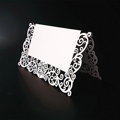 JANOU Place Card Table Name Card Paper Seat Numbers Cards for Wedding Birthday Party Decoration Pack 50pcs - Image 3