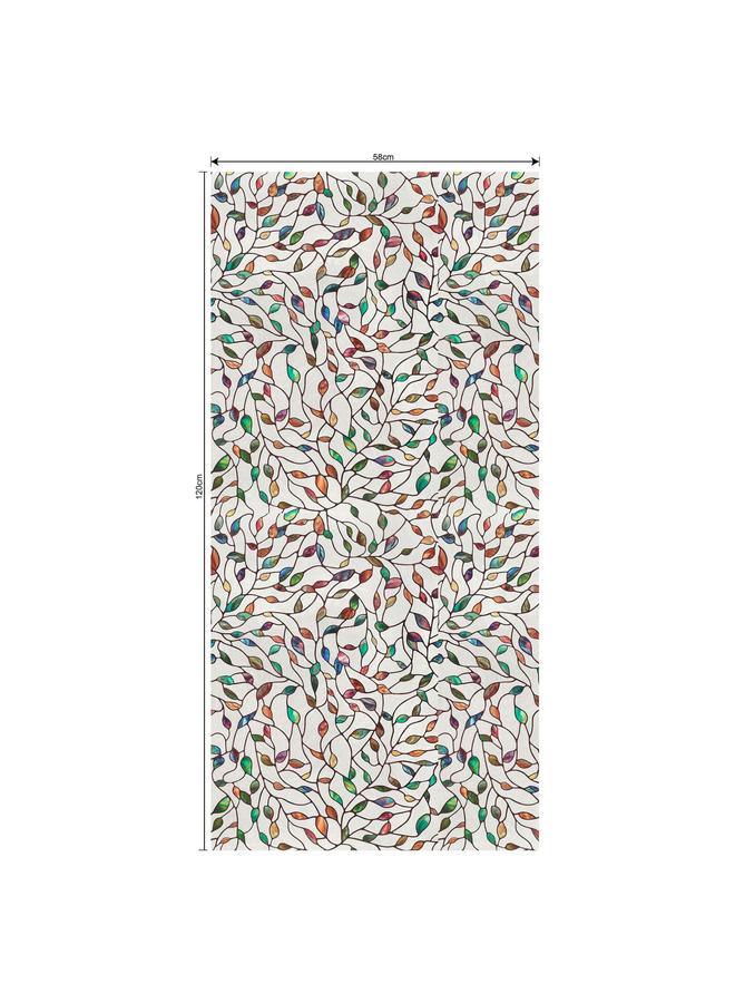 Bluejw 58*120cm European Electrostatic Glass Sticker Shading Sticker Toilet Bathroom Frosted Window Renovation Sticker 081-105 - Image 1