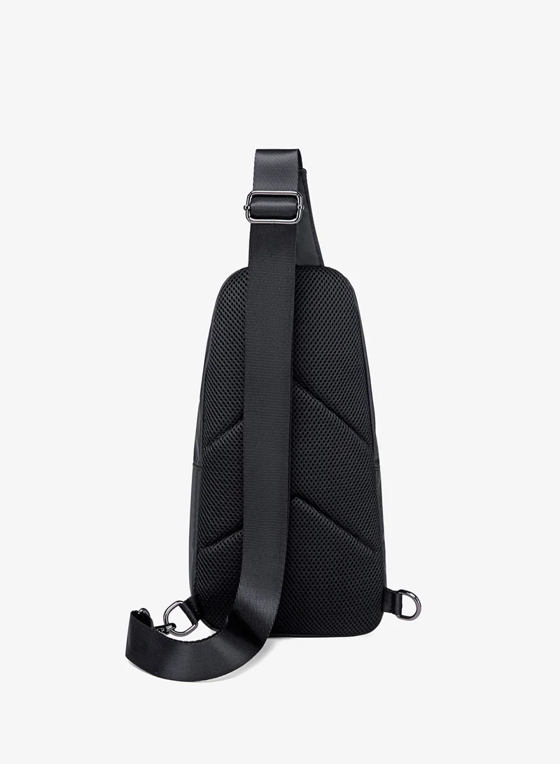 ARCTIC HUNTER  Durable Water Resistant Side Bag for Men and Women Small Shoulder bag with Built in Earphone Jack for Outdoor Travel Business and Daily Use XB13006 Black for Men | Best Price UAE
