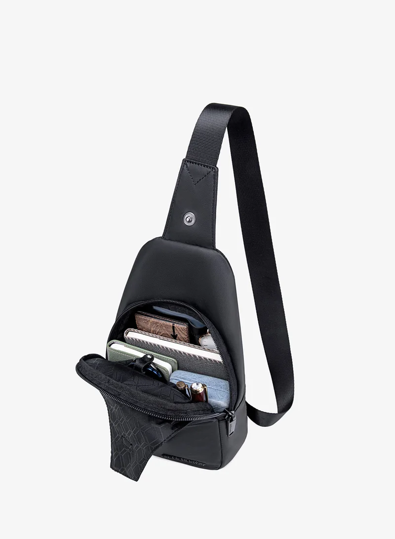 ARCTIC HUNTER  Durable Water Resistant Side Bag for Men and Women Small Shoulder bag with Built in Earphone Jack for Outdoor Travel Business and Daily Use XB13006 Black for Men | Best Price UAE