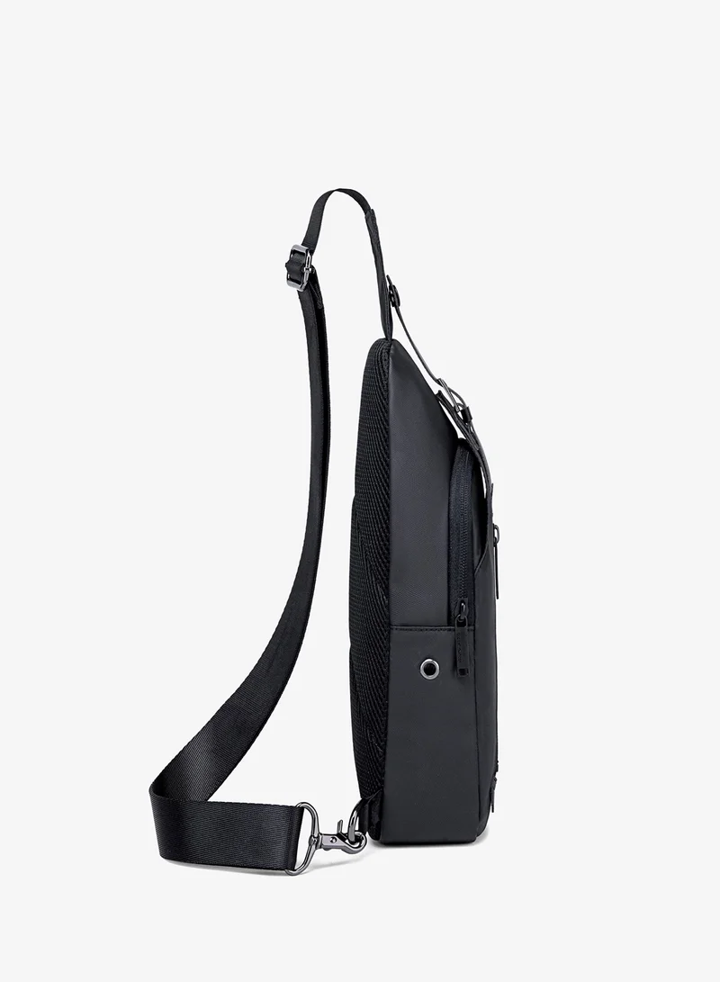 ARCTIC HUNTER  Durable Water Resistant Side Bag for Men and Women Small Shoulder bag with Built in Earphone Jack for Outdoor Travel Business and Daily Use XB13006 Black for Men | Best Price UAE